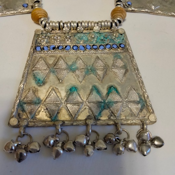 Iris Apfel & Bajalia Silver Multi Pendant Statement Necklace - Picture 13 of 16